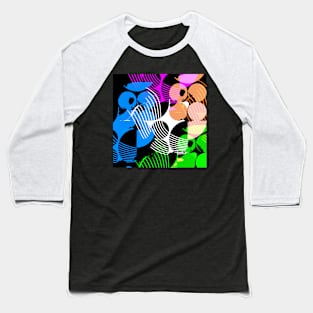 Candy/Geometry Baseball T-Shirt